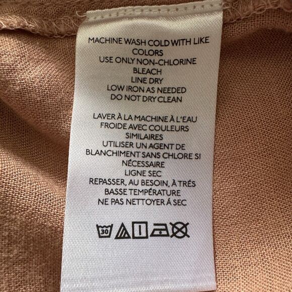 URBAN OUTFITTERS Women's Size 6 Viscose/Linen Blend Trousers Light Taupe Neutral - Picture 7 of 8